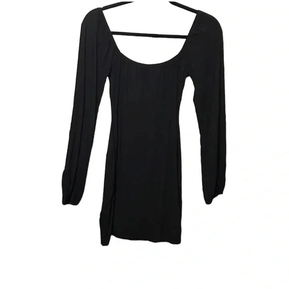 Nwt Le Lis Black Long Sleeve Dress Size Small - Picture 2 of 5
